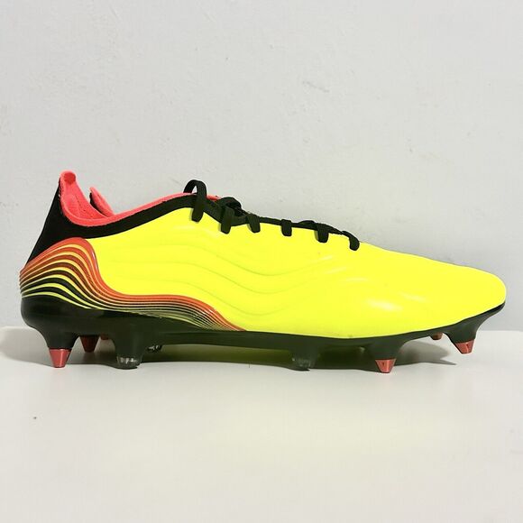 Adidas Copa Sense.1 SG “Game Data Pack” Men’s Size 12 Solar Yellow Soccer Cleats - Picture 2 of 10